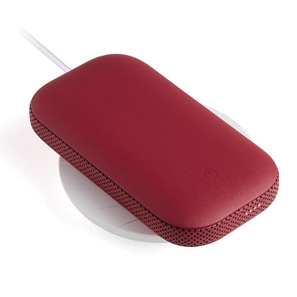 Lexon Trådlös PowerBank 5000mAh med Bluetooth-Högtalare - Röd