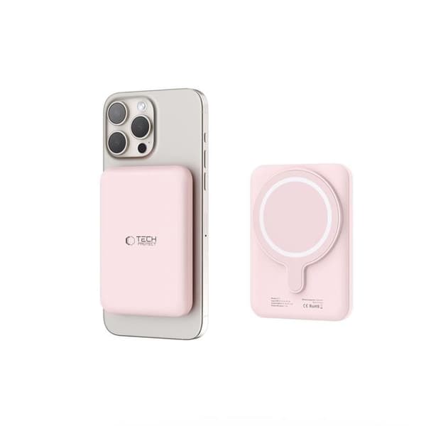 Tech-Protect PB10 Lifemag Magsafe Power Bank 5000mah - Rosa