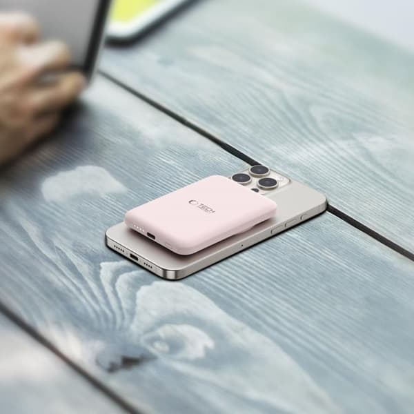Tech-Protect PB10 Lifemag Magsafe Power Bank 5000mah - Rosa