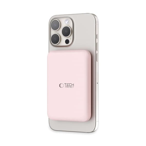 Tech-Protect PB10 Lifemag Magsafe Power Bank 5000mah - Rosa