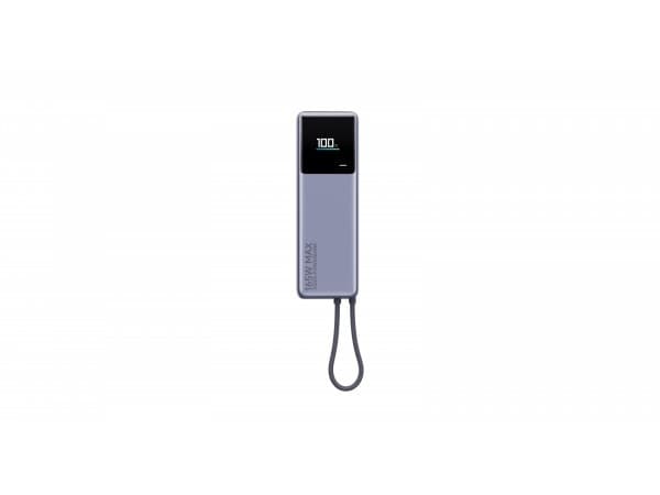 "Xiaomi 165W Power Bank (integrerad kabel) | 10000 mAh | USB-C | Grå