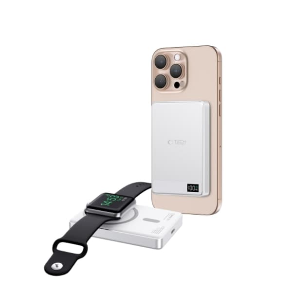 Tech Protect Powerbank Magsafe 5000mAh LifeMag - Silver