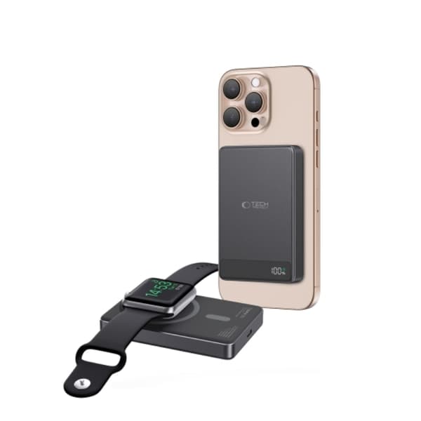 Tech Protect Powerbank Magsafe 5000mAh LifeMag - Svart