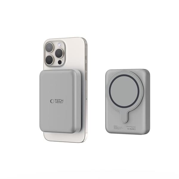Tech-Protect Magsafe Trådlös Powerbank 10000mAh - Titanium