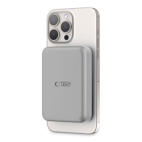 Tech-Protect Magsafe Trådlös Powerbank 10000mAh - Titanium