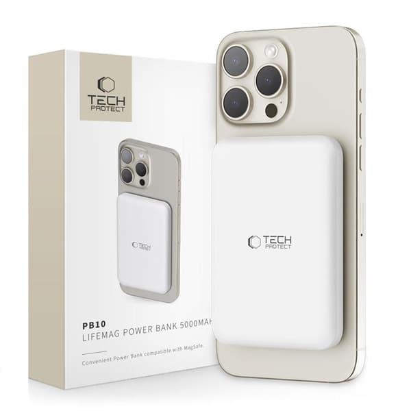 Tech-Protect Magsafe Powerbank 10000mAh PB11 LifeMag - Vit
