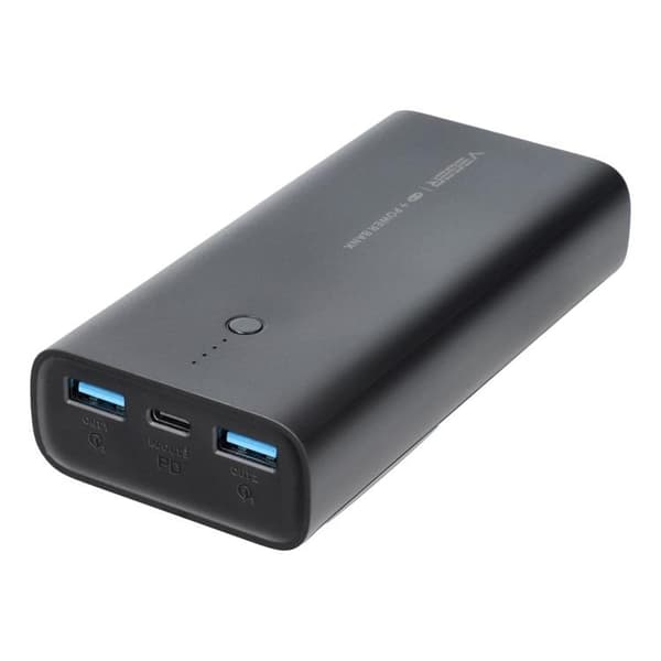 VEGER Powerbank 10000 mAh PD QC 3.0 20W ACE100 - Svart Svart