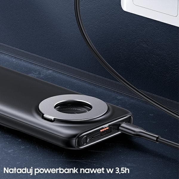 USAMS Magnetisk Trådlös Powerbank 10000mAh 20W PD QC 3.0 - Blå