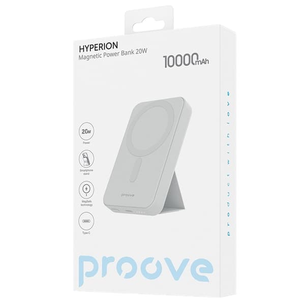 Proove Powerbank 10000mAh 20W MagSafe Trådlös Laddare Hyperion