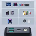 Miniatyrbild 6 av 6: Joyroom Powerbank 30000mAh 30W USB-A/USB-C - Svart