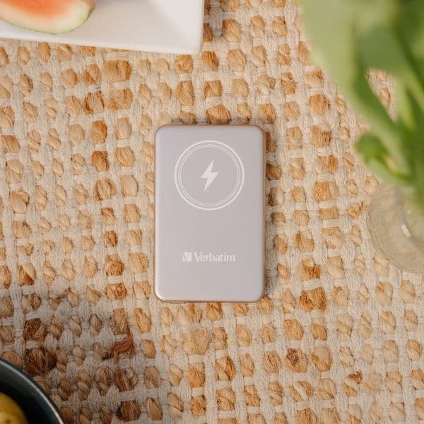 Verbatim Magnetisk Trådlös Powerbank 5000mAh 15W - Grå