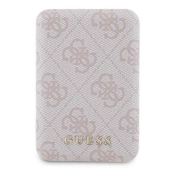 Guess Trådlös MagSafe Powerbank 5000mAh 15W 4G Metall Logo - Rosa