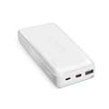 Miniatyrbild 1 av 4: SBS Powerbank 20000mAh Med MicroUSB - USB-C - USB-A - Vit