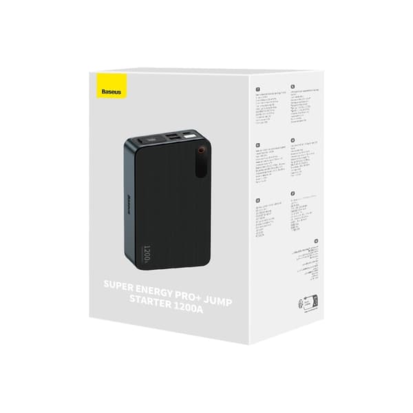 Baseus Powerbank Jump Starter 1200A Super Energy Pro Plus - Svart