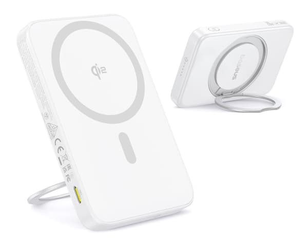 Baseus PicoGo, 5000 mAh, Trådløs lading, 20 W, Hvit