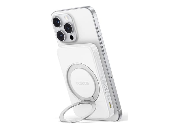 Baseus PicoGo, 5000 mAh, Trådløs lading, 20 W, Hvit