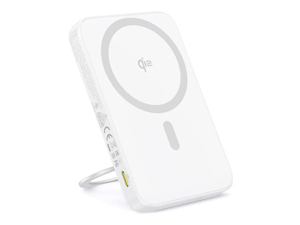 Baseus PicoGo, 5000 mAh, Trådløs lading, 20 W, Hvit