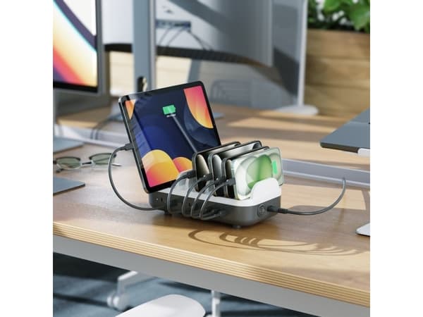 "Alogic POWERFIN 10 portin USB-C-pöytätietokone, jossa on 10 porttia