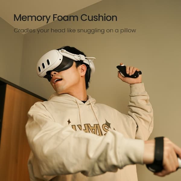 För Meta Quest 3 / 3S Head Strap Huvudrem Pannband Förläng batteritid Powerbank