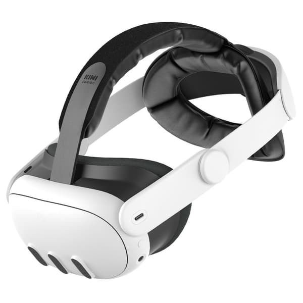 For Meta Quest 3/3S hodestropp VR-hodesett Myk putehodebånd Trykkreduserende
