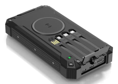 Denver 117140100090, 20000 mAh, Trådløs lading, Sort