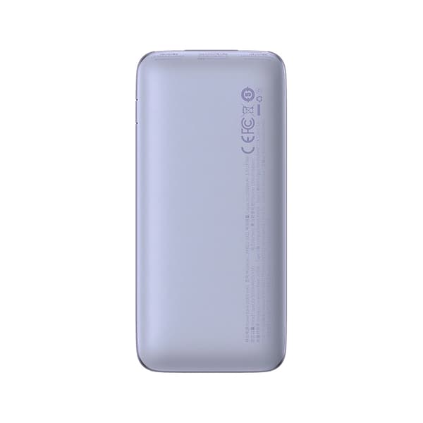 Baseus Powerbank Qpow 20000mAh 22.5W med Inbyggd USB-C Kabel - Vit