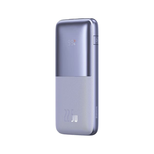 Baseus Powerbank Qpow 20000mAh 22.5W med Inbyggd USB-C Kabel - Vit