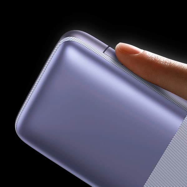 Baseus Powerbank Qpow 20000mAh 22.5W med Inbyggd USB-C Kabel - Vit