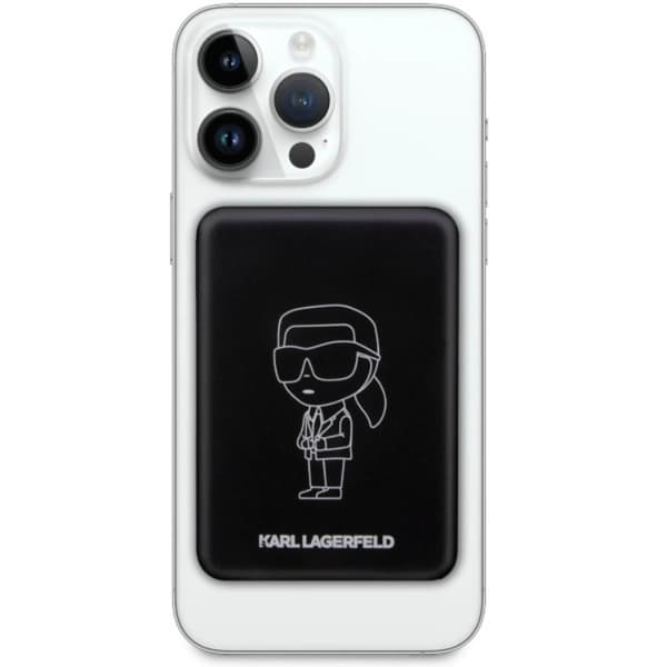 Karl Lagerfeld Trådlös Magsafe Powerbank 3000mAh 5W Ikonik - Svart
