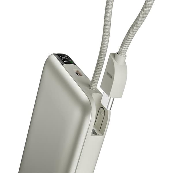 Bazic Fusion MagSafe PowerBank 10000mAh med USB-C Kabel - Grå