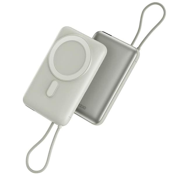 Bazic Fusion MagSafe PowerBank 10000mAh med USB-C Kabel - Grå