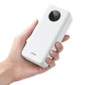 Miniatyrbild 4 av 5: BWOO Powerbank 30000mAh 22.5W med LCD-skärm - Vit