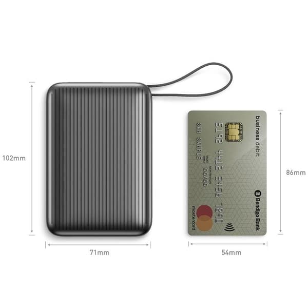 Energea PowerBank 20000mAh 45W USB-C Kabel - Grå