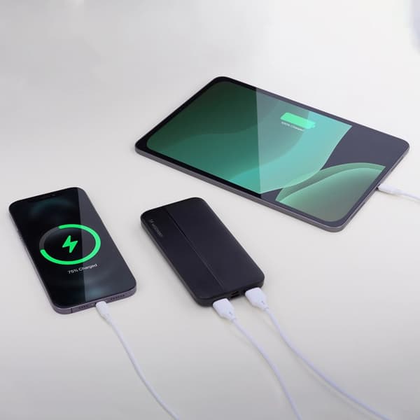 Wozinsky Powerbank 10000mAh Li-Po 2xUSB-A - Svart