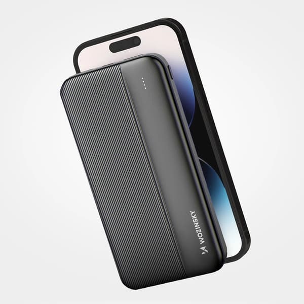 Wozinsky Powerbank 10000mAh Li-Po 2xUSB-A - Svart