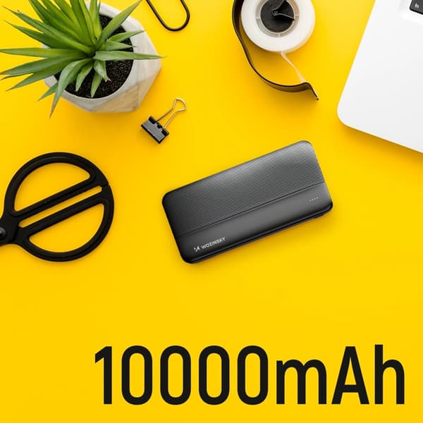 Wozinsky Powerbank 10000mAh Li-Po 2xUSB-A - Svart