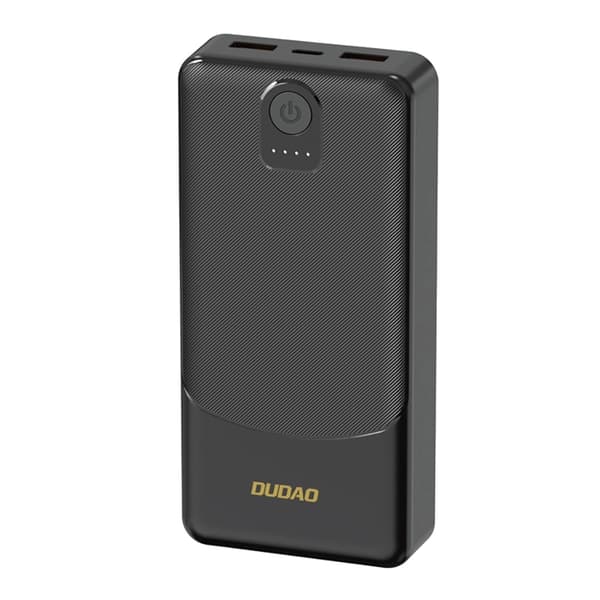 Dudao Powerbank 20000mAh 2xUSB-A 2.4A - Svart