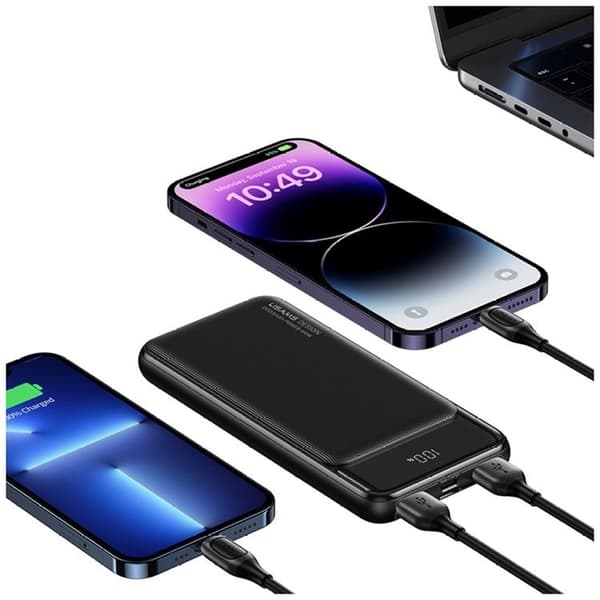USAMS Powerbank 20000mAh XY Series - Svart