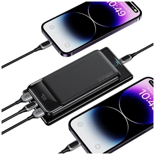 USAMS Powerbank 20000mAh XY Series - Svart