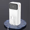 Miniatyrbild 2 av 5: Dudao Powerbank 30000mAh 22.5W PD med Kabel - Vit