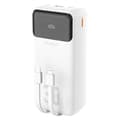 Miniatyrbild 1 av 5: Dudao Powerbank 30000mAh 22.5W PD med Kabel - Vit