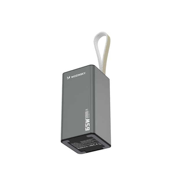 Wozinsky Powerbank 30000mAh 65W 2xUSB-C 1xUSB-A - Svart