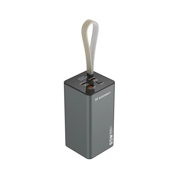 Wozinsky Powerbank 30000mAh 65W 2xUSB-C 1xUSB-A - Svart