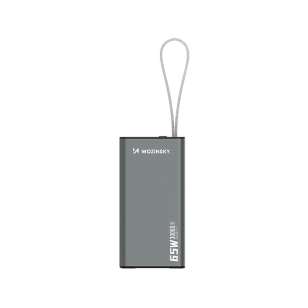 Wozinsky Powerbank 30000mAh 65W 2xUSB-C 1xUSB-A - Svart