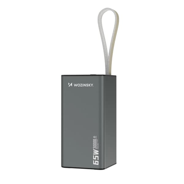 Wozinsky Powerbank 30000mAh 65W 2xUSB-C 1xUSB-A - Svart