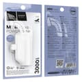 Miniatyrbild 4 av 4: Hoco Powerbank 3000 mAh med Inbyggd Kontakt USB-C - Vit