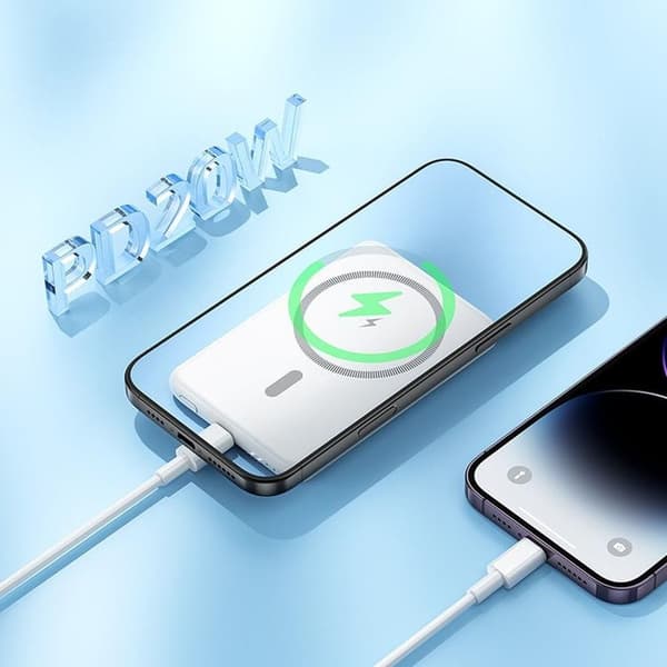 Hoco MagSafe Powerbank 5000 mAh 20W PD QC 2A - Vit