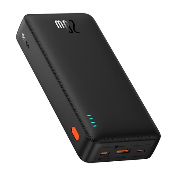 Baseus Powerbank 20000 mAh 20W Med USB-A Till USB-C Kabel - Blå