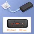 Miniatyrbild 7 av 10: Baseus Powerbank 20000 mAh 20W Med USB-A Till USB-C Kabel - Blå