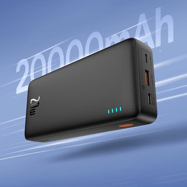 Baseus Powerbank 20000 mAh 20W Med USB-A Till USB-C Kabel - Blå